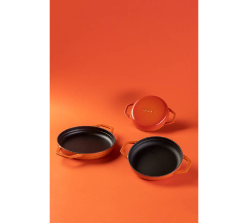 Сковорода с двумя ручками Hascevher KTV 16 см Orange A626516