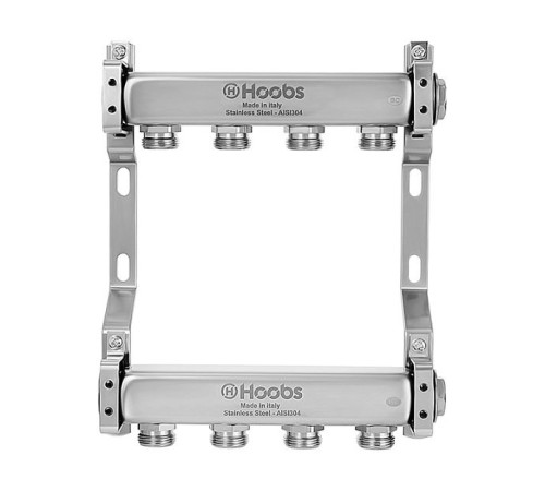 Комплект коллекторов Hoobs из нержавеющей стали без регулировки 1 x 3/4 4 выхода HB-INCGK-814504