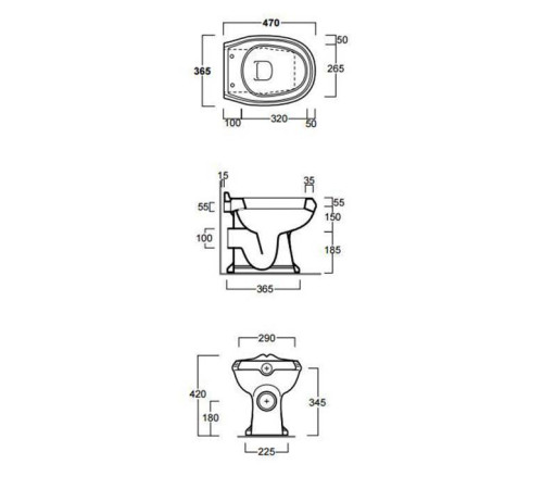 Унитаз напольный Simas Arcade AR811