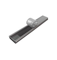 Внутрипольный конвектор КЗТО Бриз 260x80x2200 мм решетка алюминий БР26080*2200UР5АЛ12