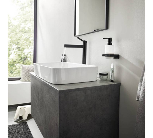 Диспенсер для жидкого мыла Hansgrohe AddStoris черный матовый 41745670