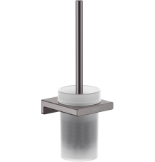 Ершик для унитаза настенный Hansgrohe AddStoris шлифованный черный хром 41752340