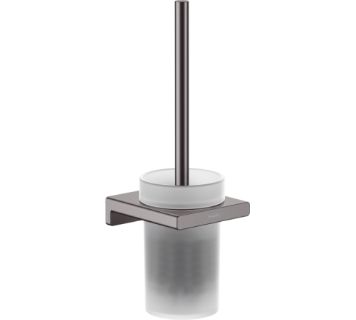 Ершик для унитаза настенный Hansgrohe AddStoris шлифованный черный хром 41752340