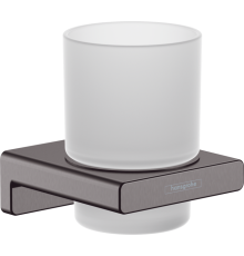 Стакан для зубных щеток Hansgrohe AddStoris шлифованный черный хром 41749340