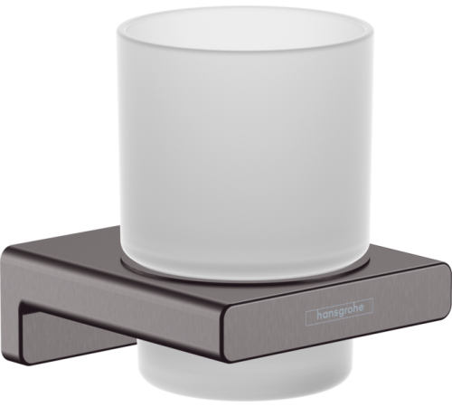 Стакан для зубных щеток Hansgrohe AddStoris шлифованный черный хром 41749340