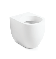 Унитаз напольный Kerasan Flo 53х37 см безободковый белый 310901