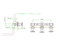 Внутренняя часть для встраиваемого смесителя Nicolazzi Forest C2233