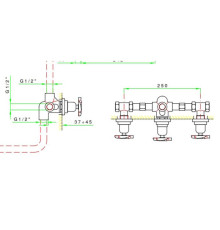Внутренняя часть для встраиваемого смесителя Nicolazzi Forest C2233
