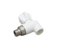 Кран шаровой радиаторный Fusitek PPR угловой 20 мм х 1/2 НР FT07401
