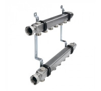 Коллектор для систем отопления VALTEC 1 x 3/4 EK нержавеющая сталь 5 выходов 712554