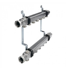 Коллектор для систем отопления VALTEC 1 x 3/4 EK нержавеющая сталь 5 выходов 712554