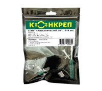 Хомут сантехнический Конкреп 2S 1 1/4 38-46 мм с дюбелем и шурупом оцинкованная сталь 733335046