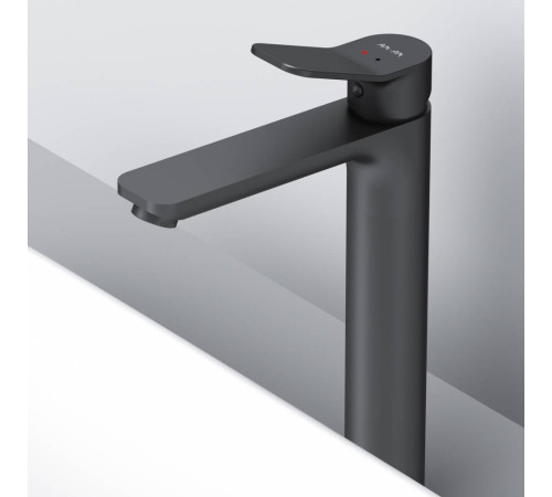 Смеситель для раковины высокий AM.PM X-Joy черный матовый F85A92022