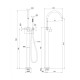 Смеситель для ванны Almar Vasca напольный внешняя часть High Brass PVD E216000.HB