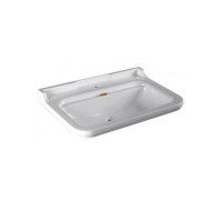 Раковина Kerasan Waldorf 80х55 см 1 отверстие керамическая белый/золото 4141K1bi/cr*1/811391oro