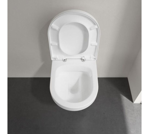Комплект унитаз подвесной Villeroy & Boch Architectura с сиденьем SoftClose альпийский белый 4694HR01