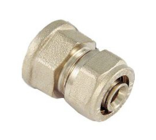 Муфта переходная латунная никелированная Tiemme 16x3/8 ВР 1600069