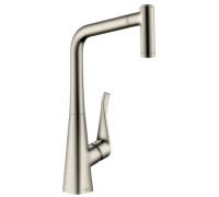 Смеситель для кухни hansgrohe Metris M71 319 мм выдвижной Г-излив 2 режима 14780800