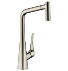 Смеситель для кухни hansgrohe Metris M71 319 мм выдвижной Г-излив 2 режима 14780800