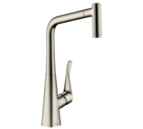 Смеситель для кухни hansgrohe Metris M71 319 мм выдвижной Г-излив 2 режима 14780800
