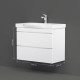 Тумба под раковину подвесная AM.PM Like 80 см 2 ящика белый глянец M80FHX0802WG