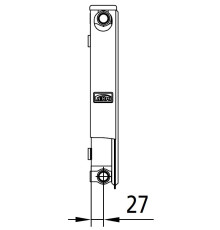 Радиатор стальной Kermi therm-x2 Profil-K тип 11 500x500 мм боковое подключение FK0110500501N2Y RAL 9016