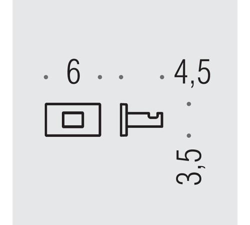 Крючок одинарный Colombo Design Look LC27 черный матовый BLC27.NM