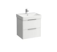 Тумба с раковиной подвесная Laufen Base 57x44x53 см 2 ящика белый матовый 8.1096.3.000.104.1/4.0223.2.110.260.1