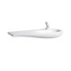 Раковина Laufen Il Bagno Alessi One 120х50х16.5 см 1 отверстие LLC белый 8.1497.4.400.104.1