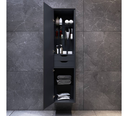 Шкаф-пенал подвесной AM.PM Inspire V2.0 40 см графит матовый M50ACHX0406GM