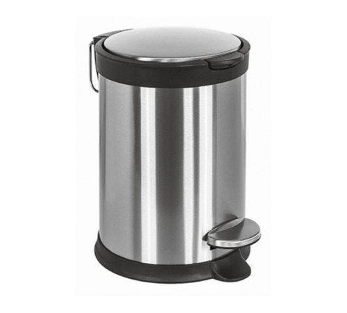 Ведро для мусора Colombo Design Complementi 3 л с педалью сталь/черный B9212.IX