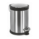 Ведро для мусора Colombo Design Complementi 3 л с педалью сталь/черный B9212.IX