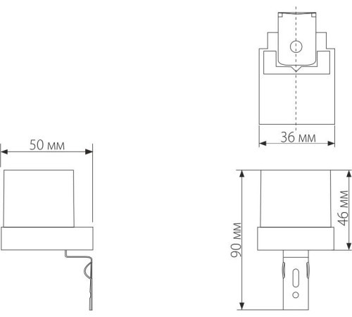 Датчик освещенности 1200W IP44 SNS L 06