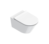 Унитаз подвесной Catalano Zero 55x35 см безободковый с сиденьем 0111550001