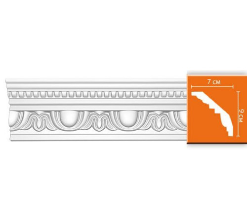 Плинтус потолочный с рисунком DECOMASTER 95769 90х70х2400 мм 95769