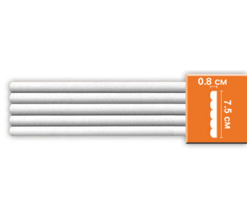 Молдинг гладкий DECOMASTER 75х8х2400 мм 97609