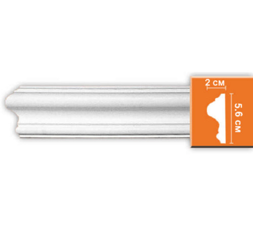 Молдинг гладкий DECOMASTER 56х20х2400 мм 97620