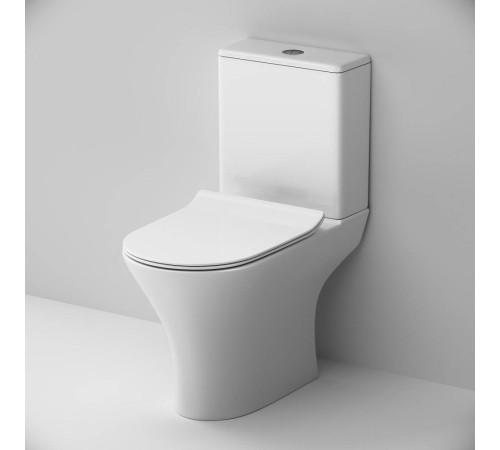 Унитаз-компакт напольный AM.PM Sense FlashClean с сиденьем микролифт C748600SC