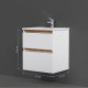 Тумба под раковину подвесная AM.PM X-Joy 55 см 2 ящика белый глянец M85AFHX0552WG