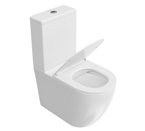 Унитаз-моноблок Catalano Sfera 66х36 см безободковый белый глянцевый SF.wc.01