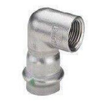 Угловой переход Viega Sanpress Inox 90° 15x1/2 ВР 436971