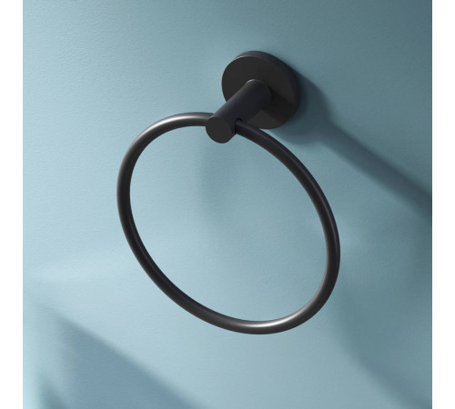 Кольцо для полотенец AM.PM X-Joy настенное черный A85A34422