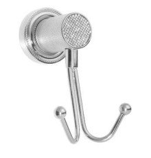 Крючок для ванной двойной Boheme Royal Cristal хром 10926-CR-B