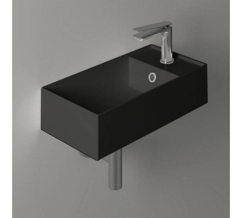 Раковина Simas Agile 50х27 см 1 отверстие черный матовый AG50 nero matt