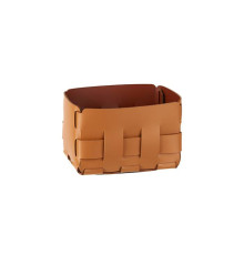 Корзинка ADJ Mini Bottega 12х19х13 см коньяк/бордо 1012.09/30