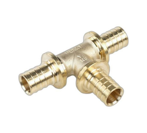 Тройник равнопроходной REHAU MX 25 мм латунный 11080331001