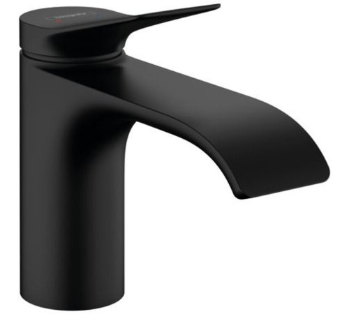 Смеситель для раковины Hansgrohe Vivenis 80 однорычажный матовый черный 75010670