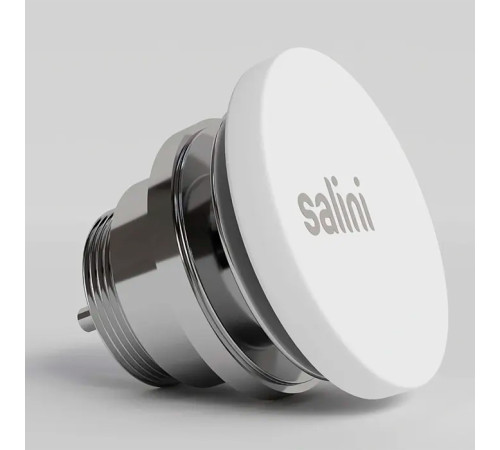Донный клапан для раковины Salini D604 фиксированный S-Stone белый глянцевый 166202G