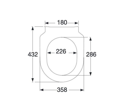 Сиденье для унитаза Villeroy & Boch Subway 2.0 SlimSeat SoftClosing белый 9M78S101