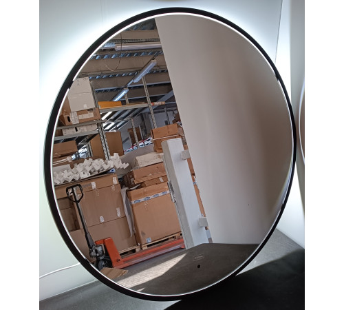 Зеркало Silver Mirrors Roland D800-TX в металлической раме черный бесконтактный сенсор LED-00003061